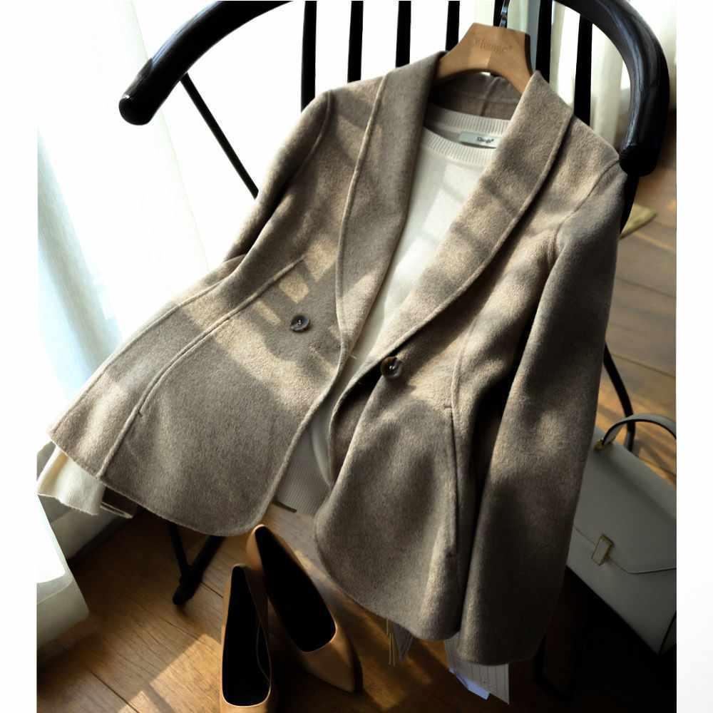 Waist Was Thinner Professional One Button Woolen Suit Jacket
