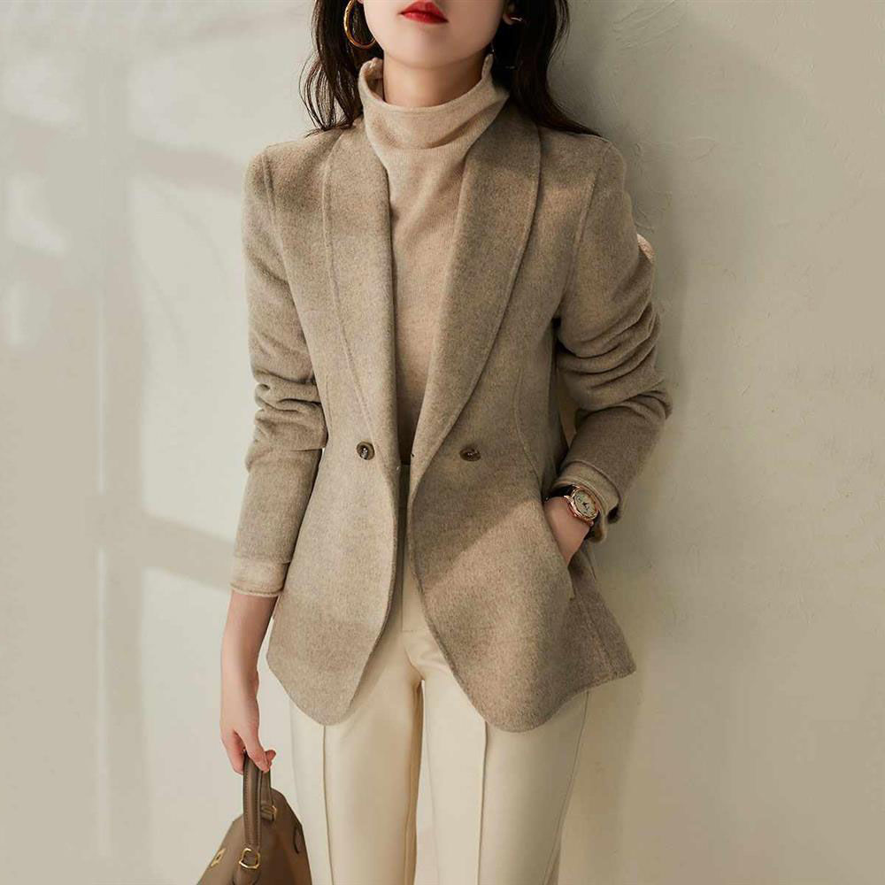 Waist Was Thinner Professional One Button Woolen Suit Jacket