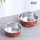 Tigela em Aço Inoxidável para Cães Médios e Grandes – Antiderrapante, Durável, Isolada, para Comida e Água