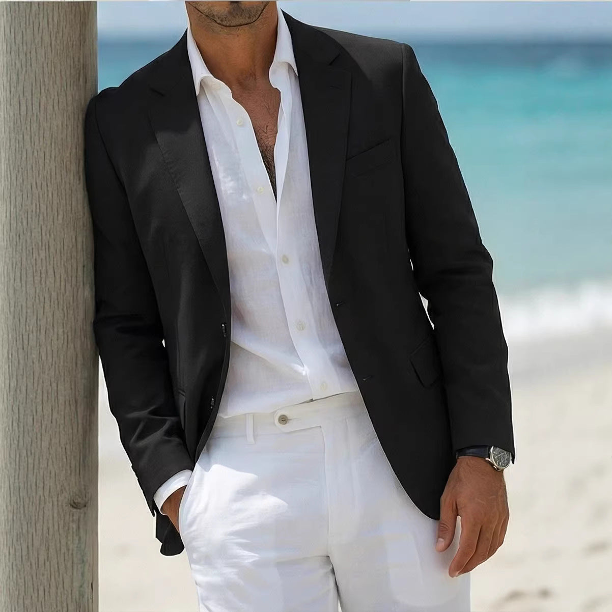 Men's Fashionable Bad-Boy Style Casual Jacket