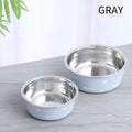 Tigela em Aço Inoxidável para Cães Médios e Grandes – Antiderrapante, Durável, Isolada, para Comida e Água