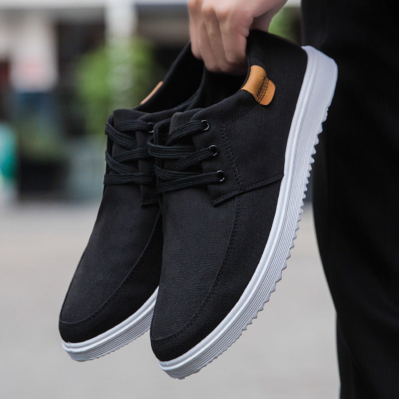Men's Shoes Breathable Canvas Shoes Korean Style Trendy