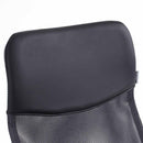 Ergonomic office chair with raised back - black-3