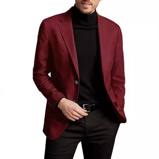 Men's Solid-color Loose Casual Jacket