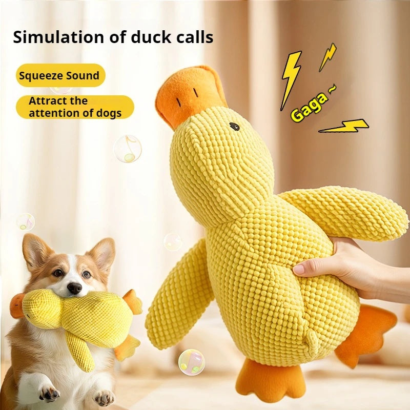 Pato de Pelúcia com Apito para cães