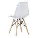 4 modern dining chairs, 4 colors - white-1