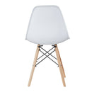 4 modern dining chairs, 4 colors - white-2