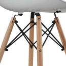 4 modern dining chairs, 4 colors - white-3