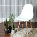 4 modern dining chairs, 4 colors - white-4