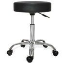 Cosmetic chair on wheels with adjustable height - black-0