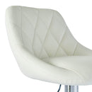 2 barstools with backs, 2 colors - white-2
