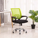 Office swivel chair with armrests in several colors - green-3