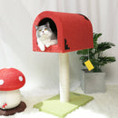 Mailbox Red Climbing Frame Cat Tree-4