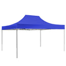 Folding garden gazebo in several types - 3x4.5 meters - blue gazebo-2