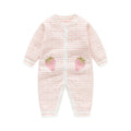 Autumn and Winter New Arrival Baby Girls Knitted Strawberry Pattern Rompers-0