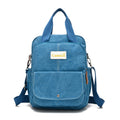 Leisure Canvas Shoulder Bag Wearproof Multi-functional Backpack-7