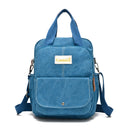 Leisure Canvas Shoulder Bag Wearproof Multi-functional Backpack-7