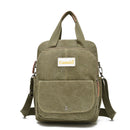 Leisure Canvas Shoulder Bag Wearproof Multi-functional Backpack-8