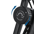 Exercise bike with backrest and rubber rope-2