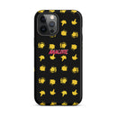 iPhone 14, 13, 12, 11 Christmas Theme iPhone Cases Star Black Anacotte-6