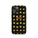 iPhone 14, 13, 12, 11 Christmas Theme iPhone Cases Star Black Anacotte-10